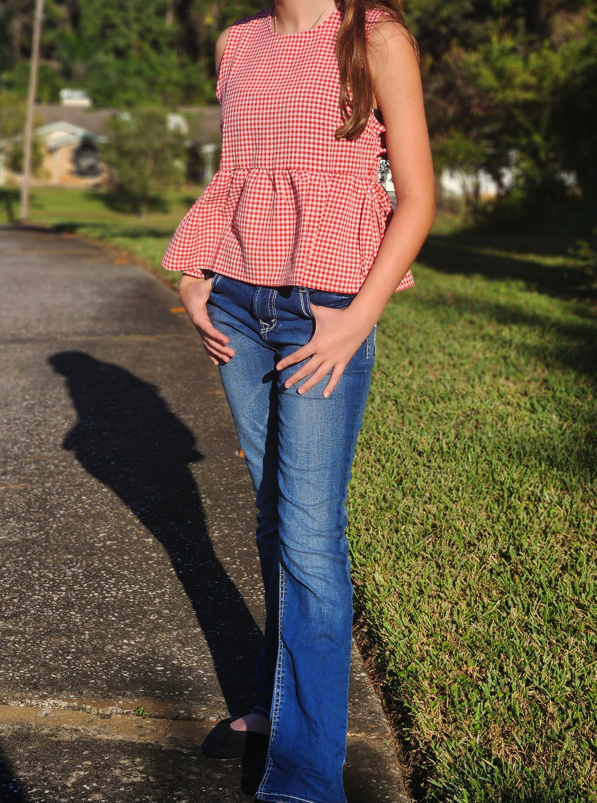 Prairie Picnic Peplum Top